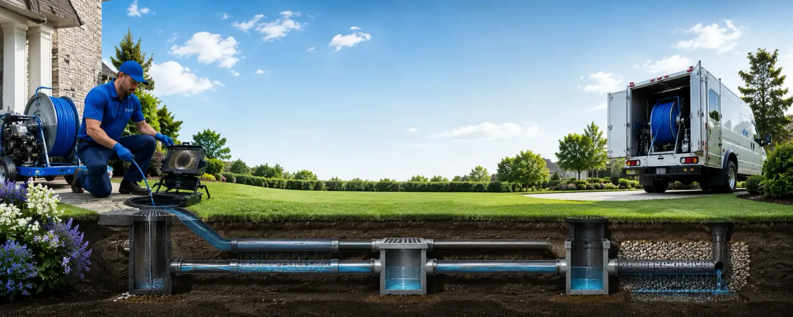 Outdoor drain cleaning information for Lane, SD